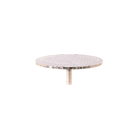 Chrome Table Top Round 600mm Diam
