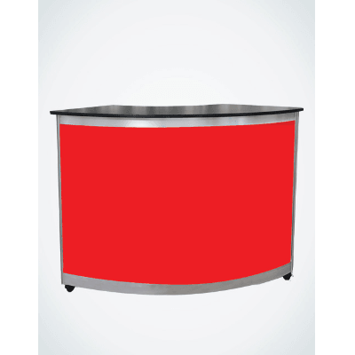 Red Panels Octavia Curved Counter Large