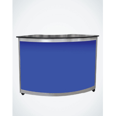 Blue Panels Octavia Curved Counter Large