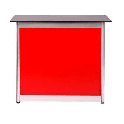 Red Panels Octavia Counter/Cabinet Medium