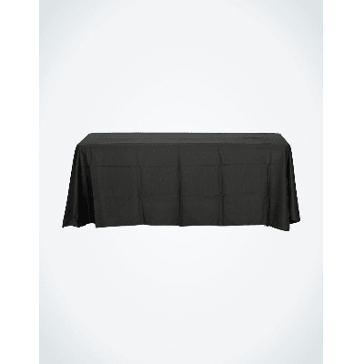 Black Floor Length Table Cloth