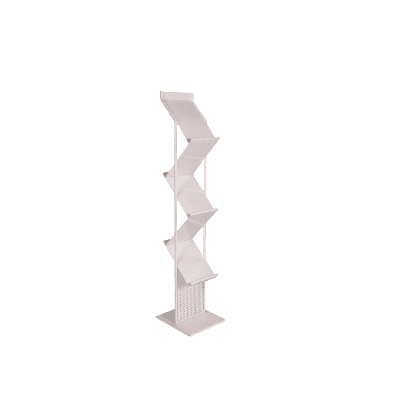 Zig Zag Brochure Stand Silver