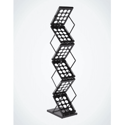 Brochure Stand Concertina Black A4