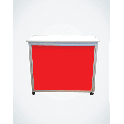 OCTAVIA STORAGE CABINET/COUNTER MEDIUM RED