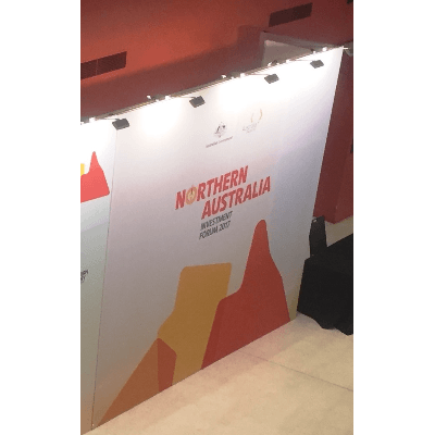 Single Sided Fabric Banner - Oct 4mx3.5m - Package