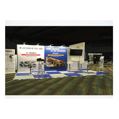 Single Sided Fabric Banner - Oct 4m Booth Wall