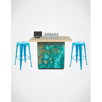 CHARGE BAR REFRESH STATION REEF HOUSE GRAPHICS