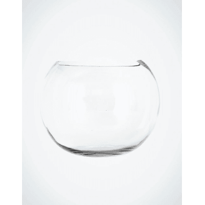 Glass Rose Bowl