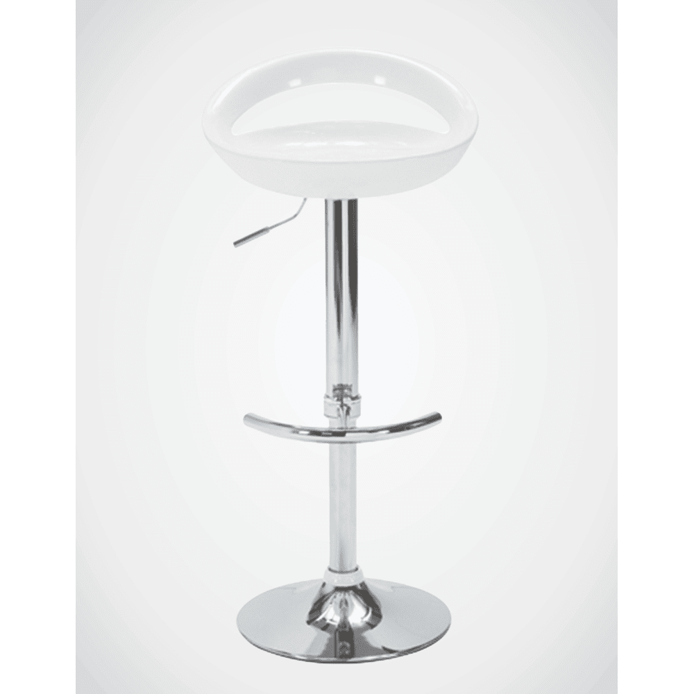 Stool Pluto White Gas Lift